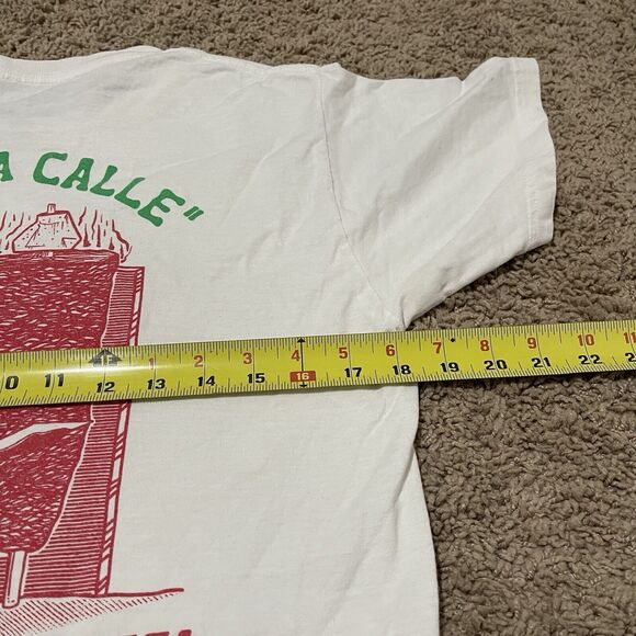 Vans Mexico Shirt Mens Small Tacos Off La Calle Come For The Fiesta Distressed - Picture 10 of 10